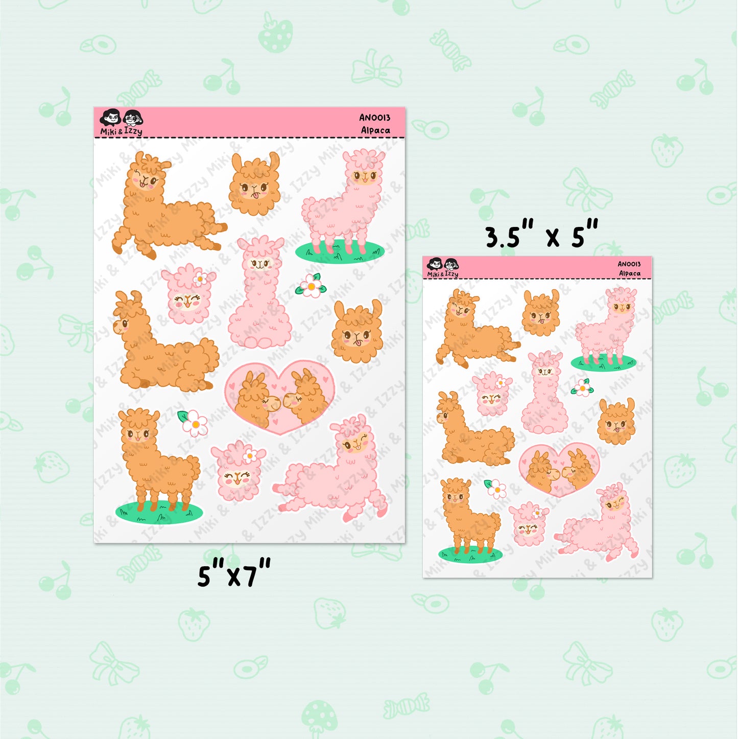 Alpaca Sticker Sheet