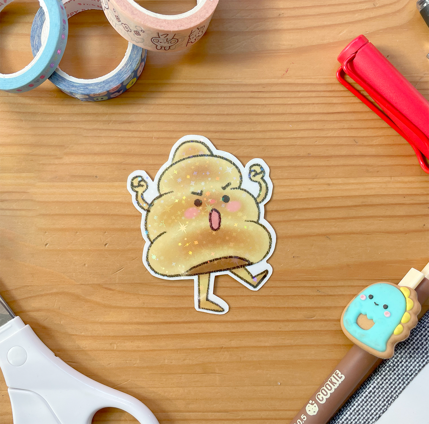 Emotional Bread Sparkle Vinyl Stickers