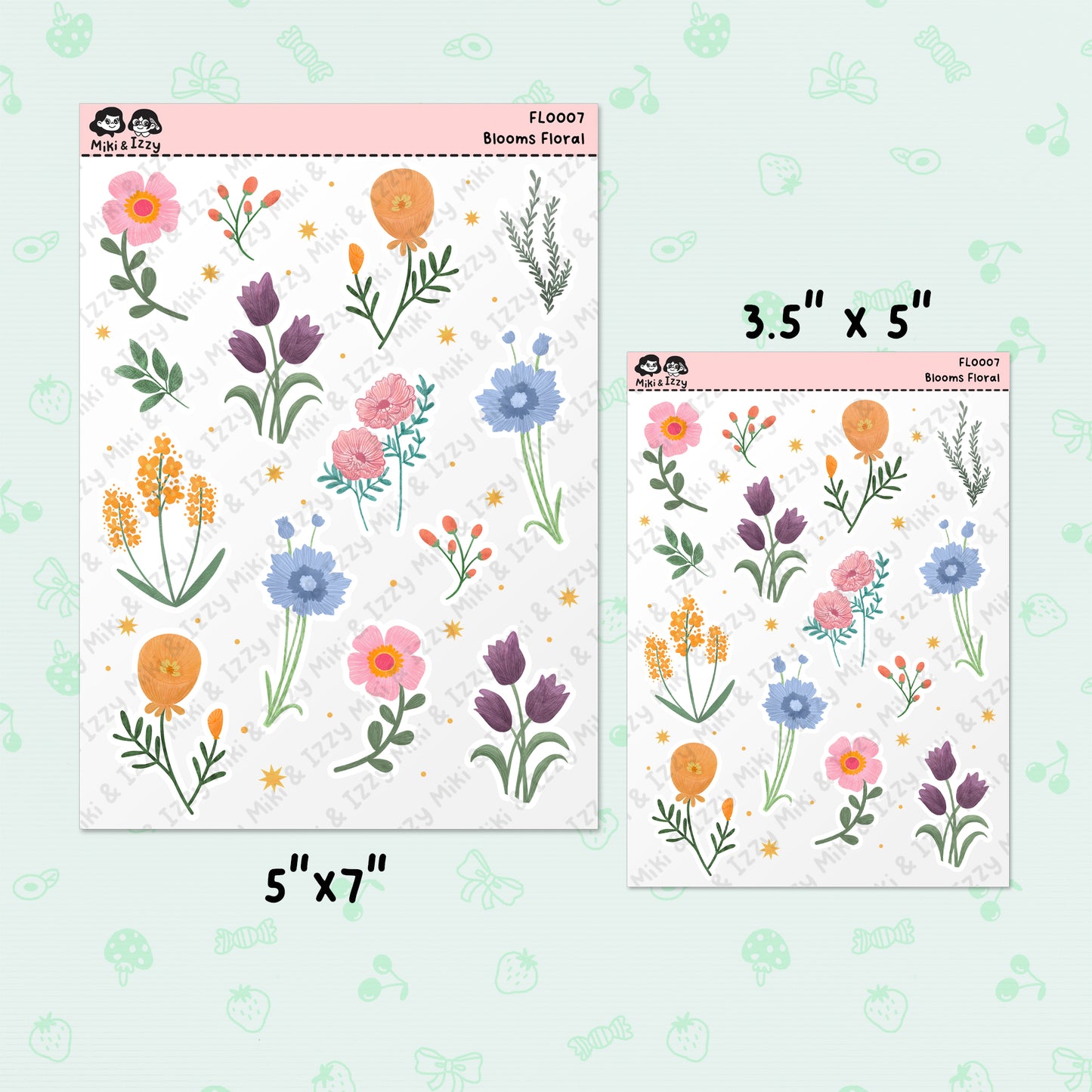 Bloom Floral Sticker Sheet