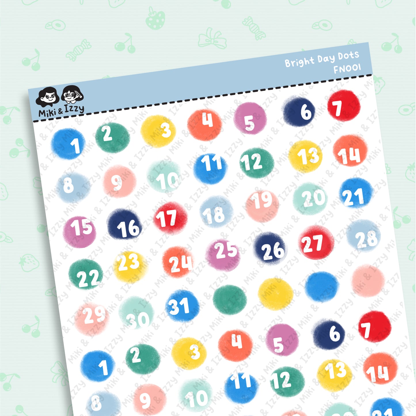 Date Dots- Bright