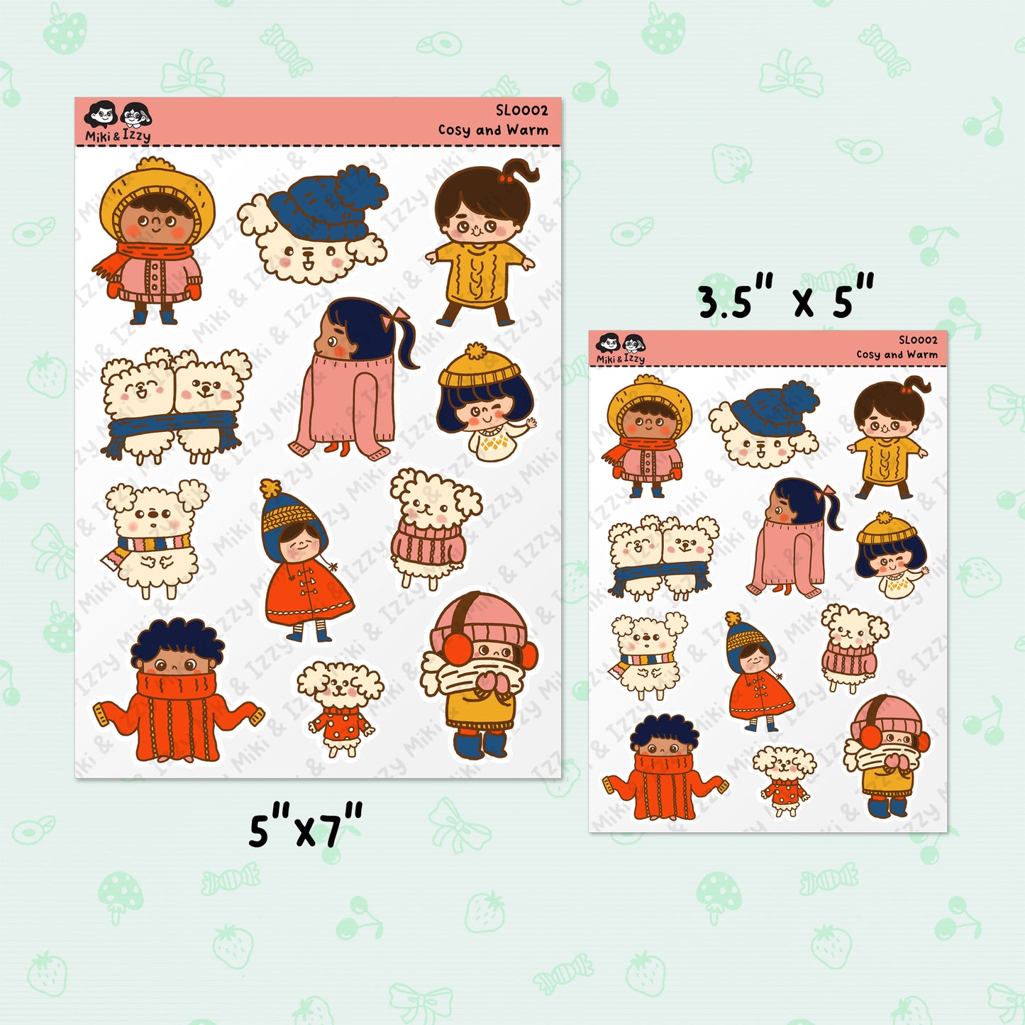 Cosy and Warm Sticker Sheet