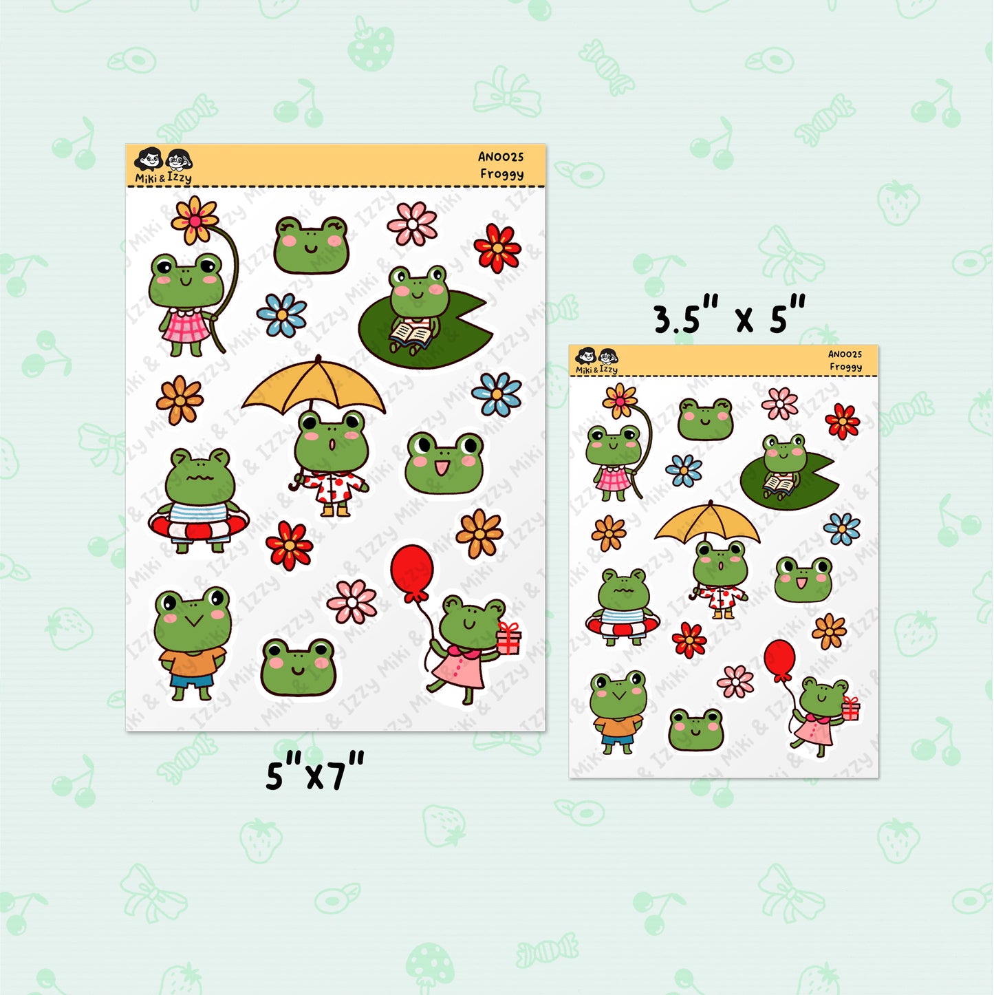 Froggy Sticker Sheet