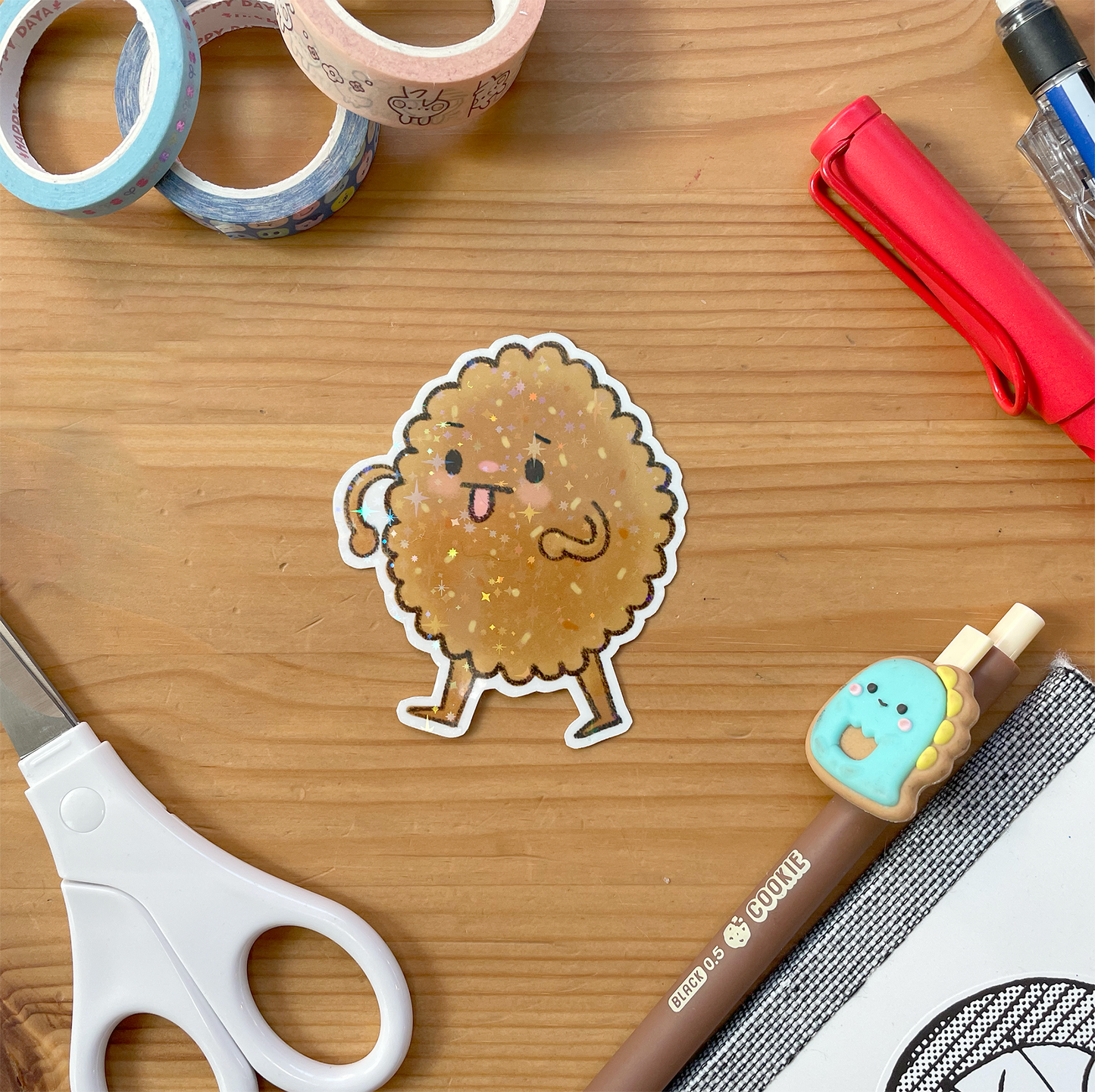 Emotional Bread Sparkle Vinyl Stickers