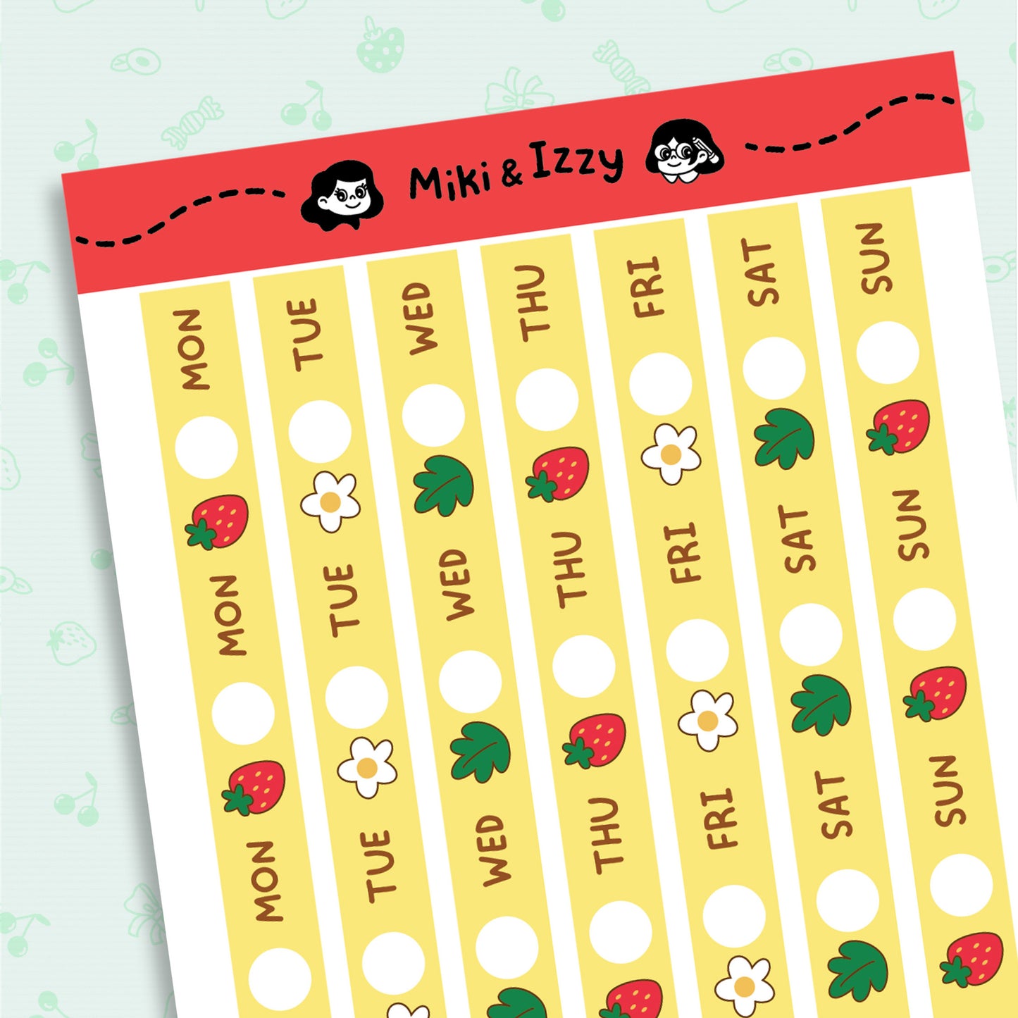 Hobonichi Cousin Date covers - Strawberries