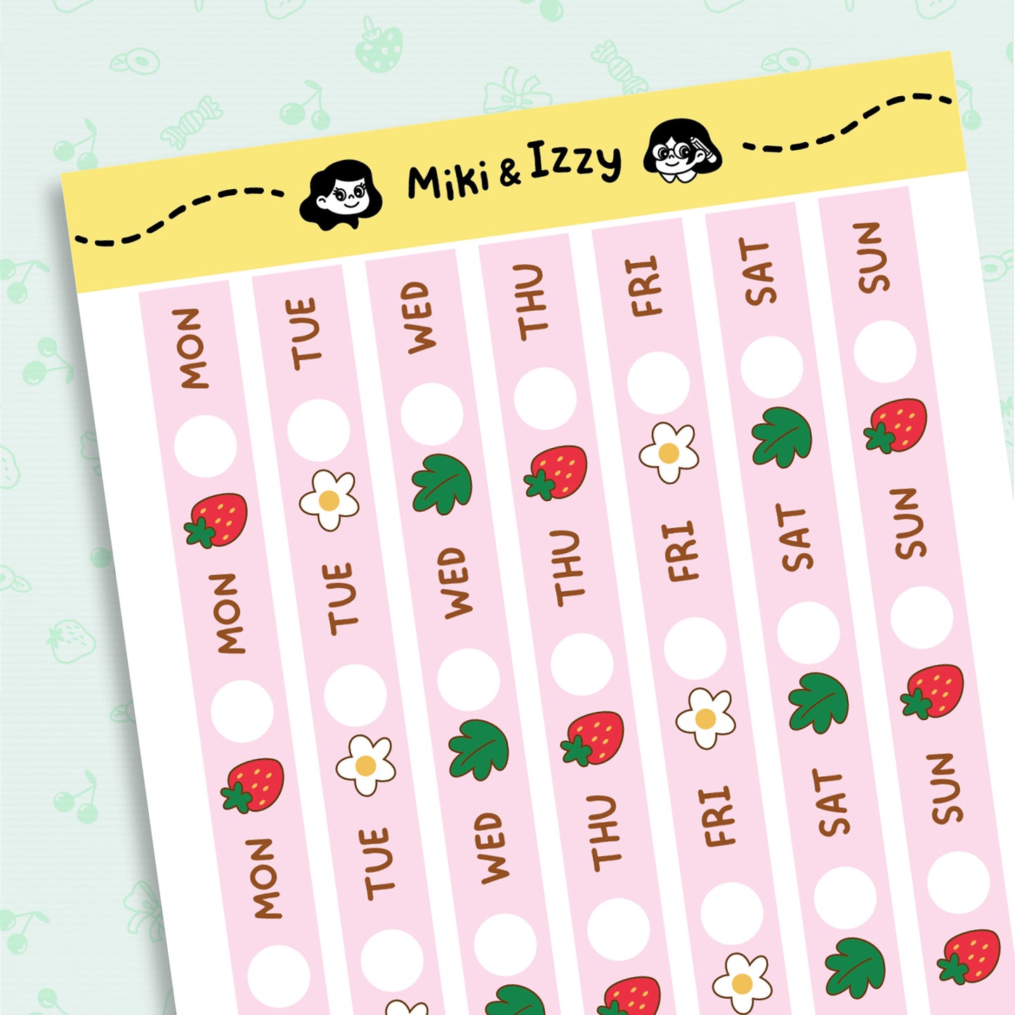 Hobonichi Cousin Date covers - Strawberries