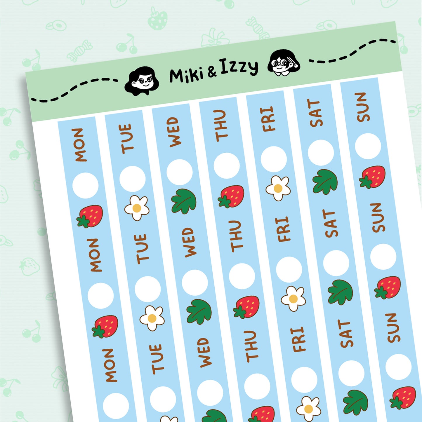 Hobonichi Cousin Date covers - Strawberries