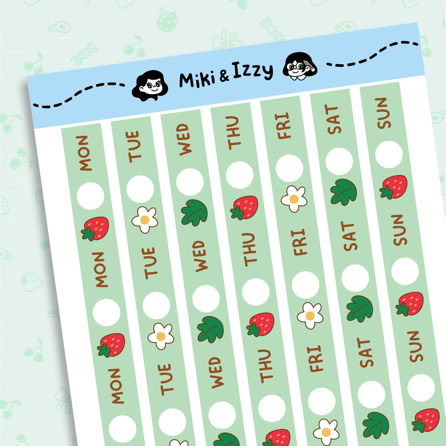 Hobonichi Cousin Date covers - Strawberries