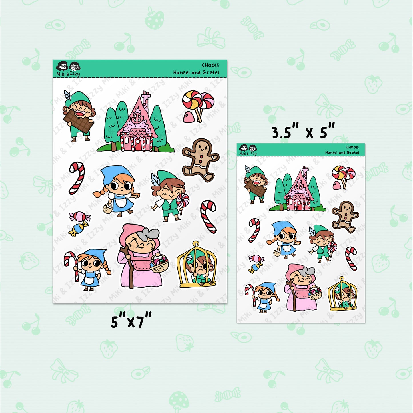 Hansel and Gretel Sticker Sheet