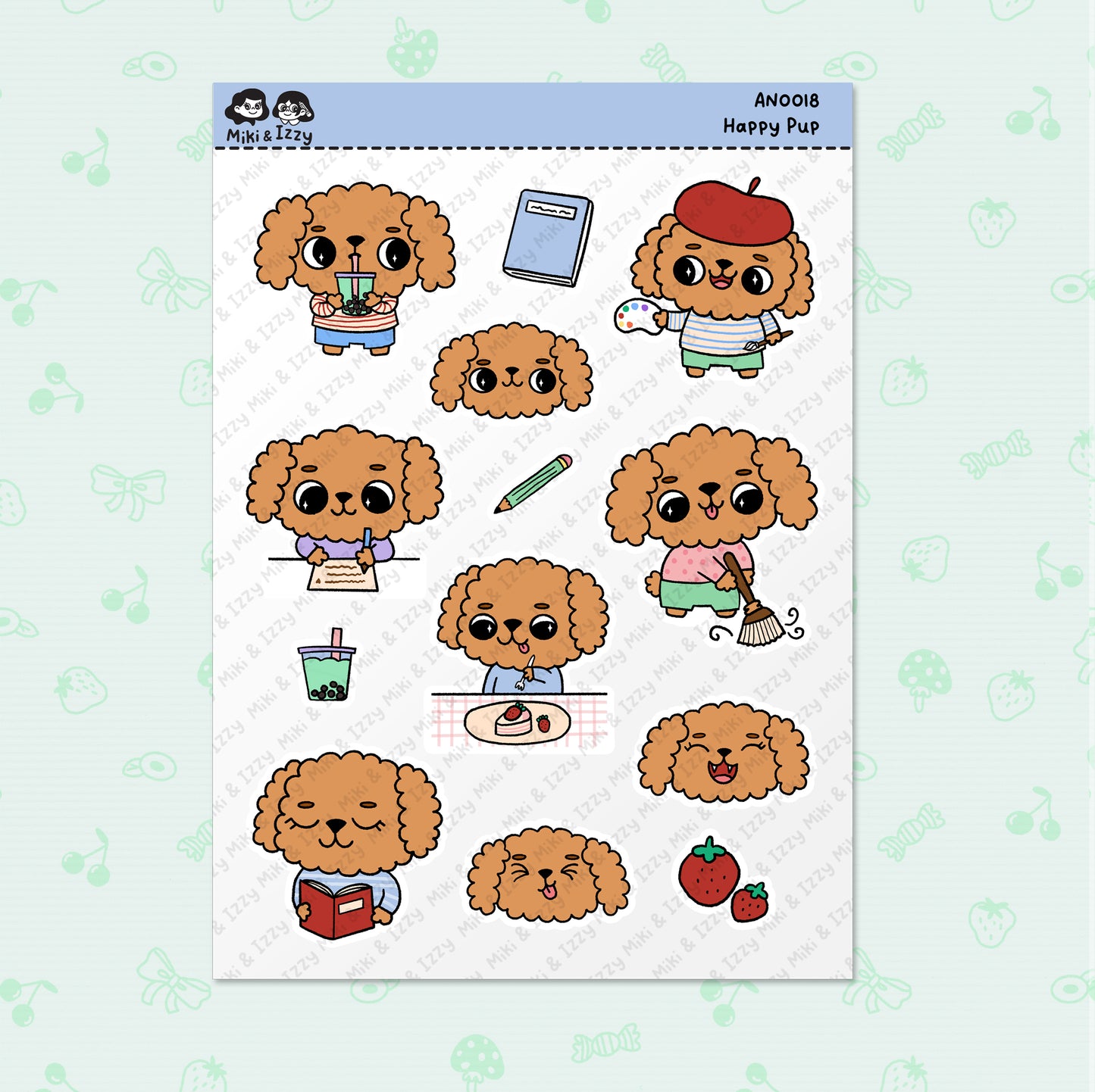 Happy Pup Sticker Sheet