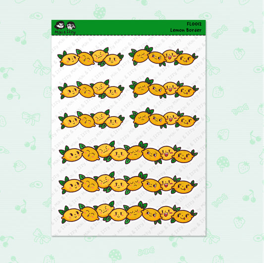 Lemon Borders Sticker Sheet