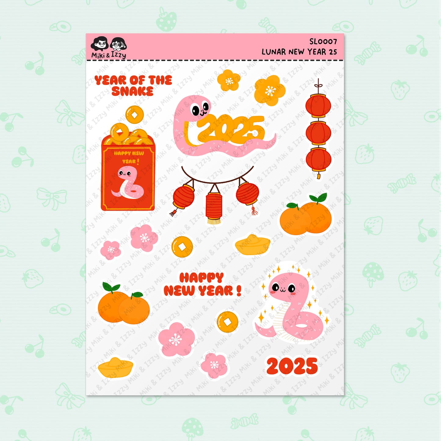 Lunar New Year 2025 Sticker Sheet