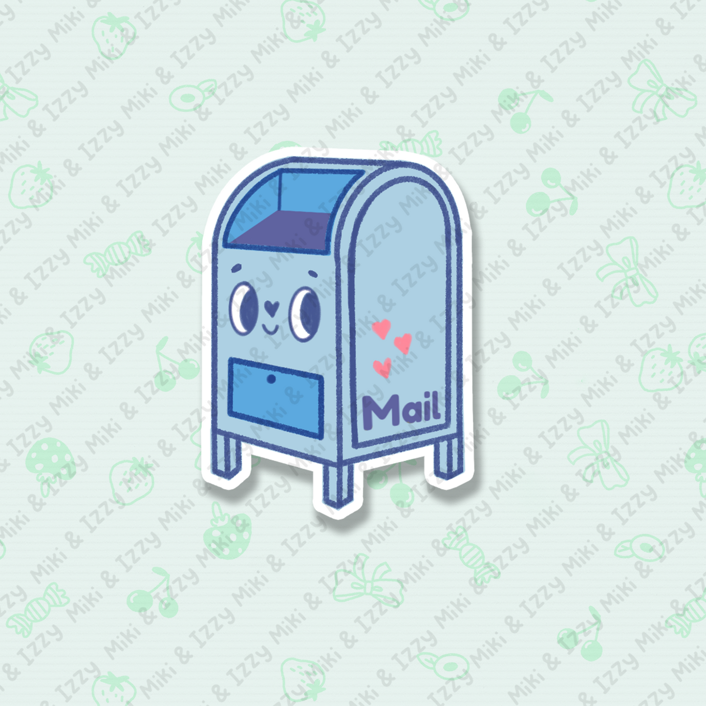 Happy Mailbox Sparkle Vinyl Sticker