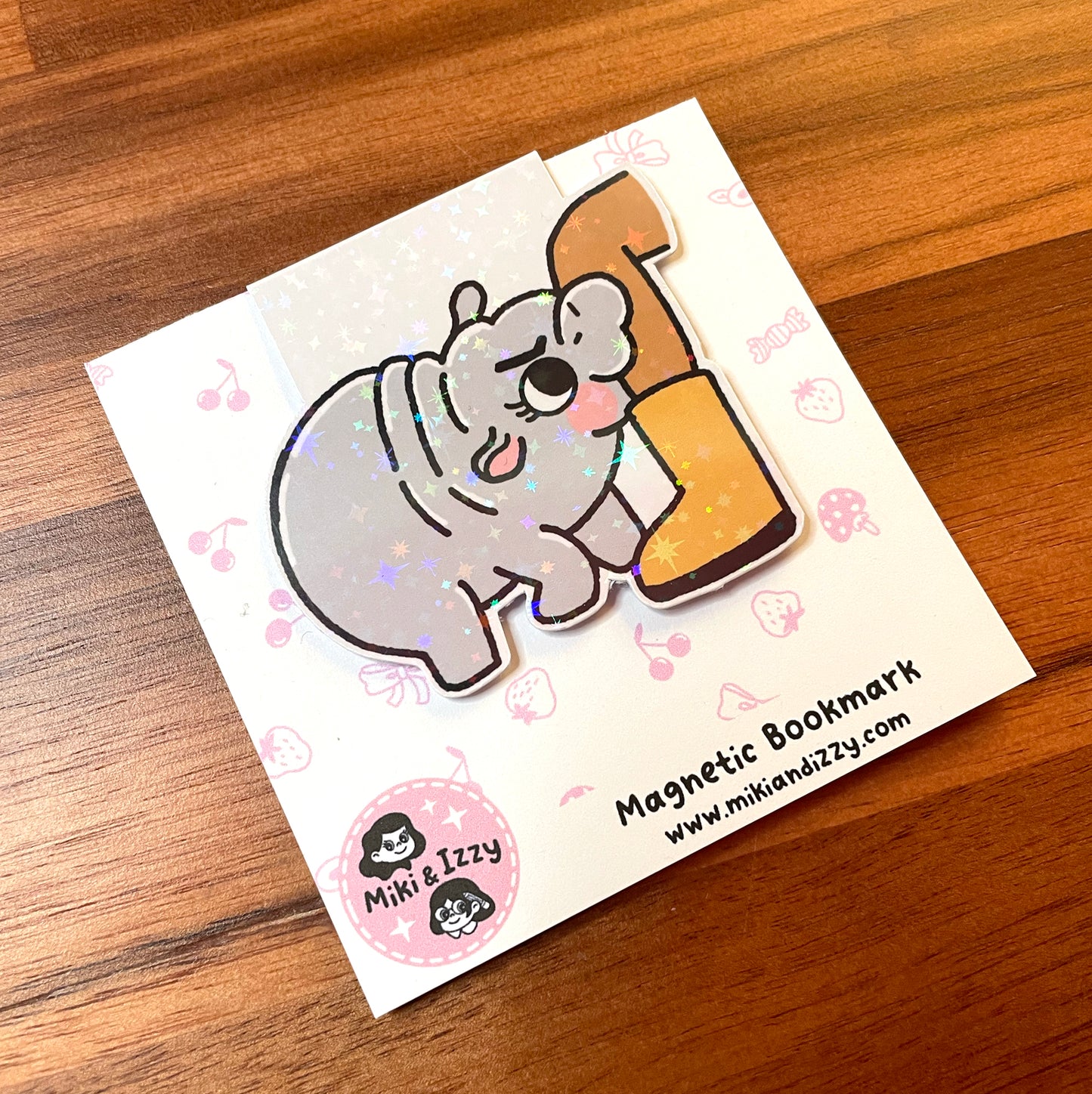 Chaotic Baby Hippo Magnetic Bookmark