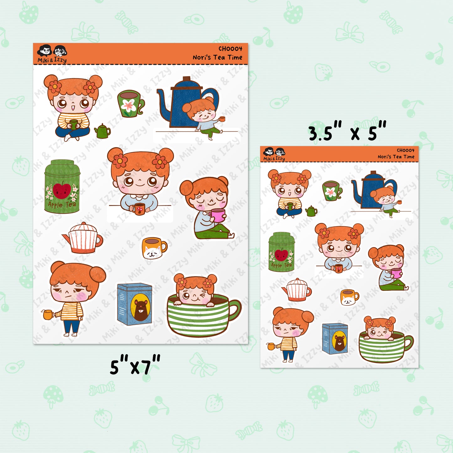Nori's Tea Time Sticker Sheet