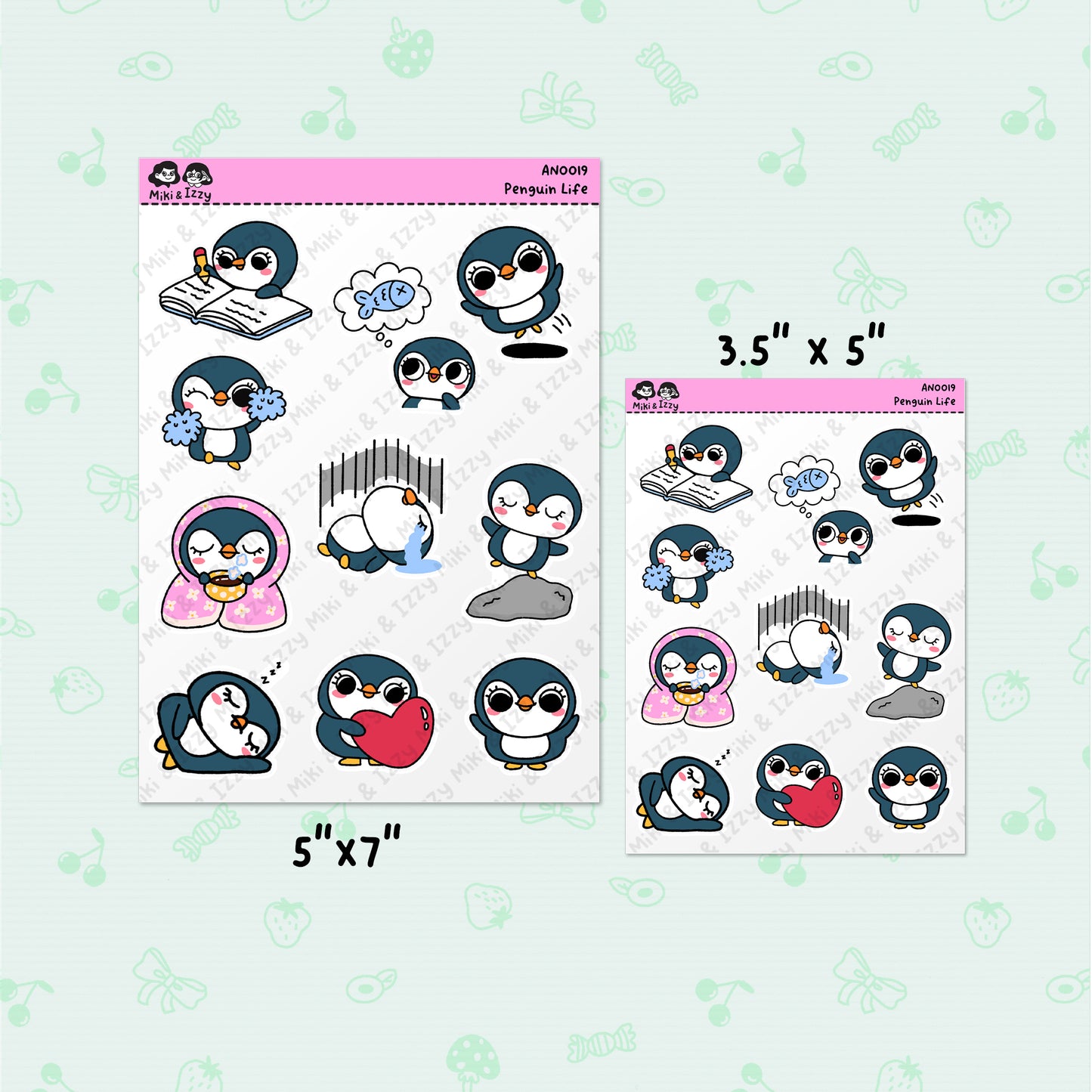 Penguin Life Sticker Sheet