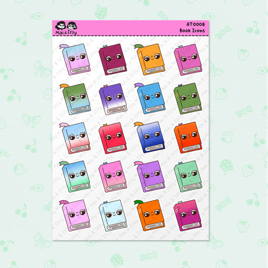 Rainbow Books Sticker Sheet