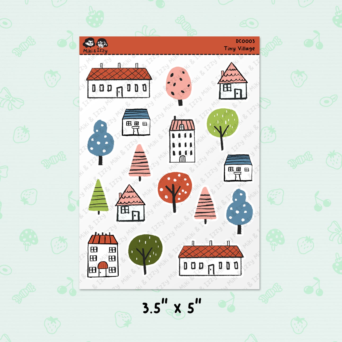 Tiny Village Sticker Sheet