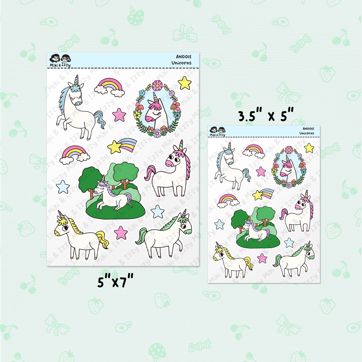 Unicorn Sticker Sheet