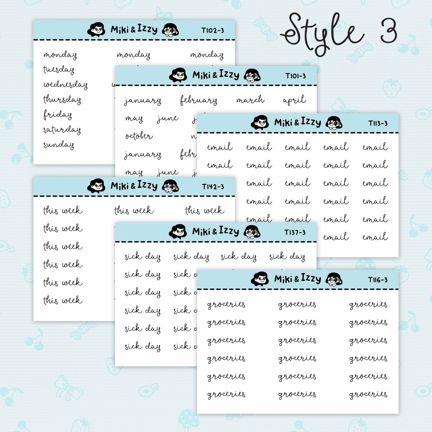 "To do" Text Stickers