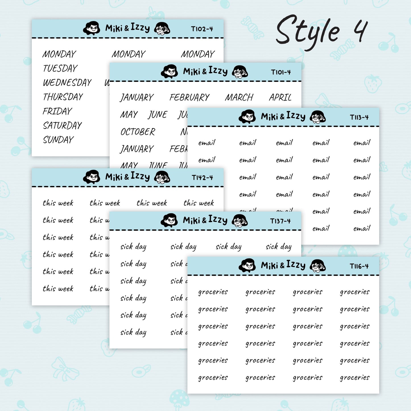 "To do" Text Stickers