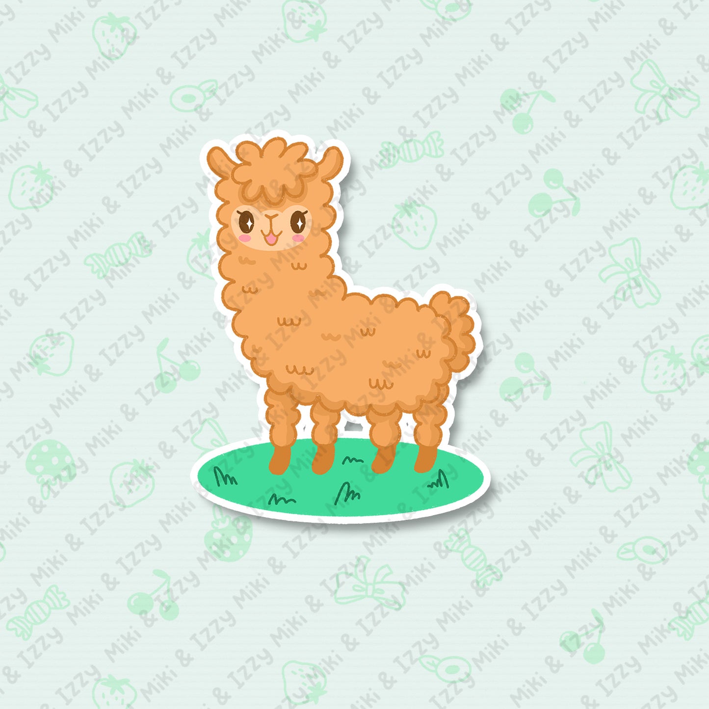 Alpaca Sparkle Vinyl Sticker