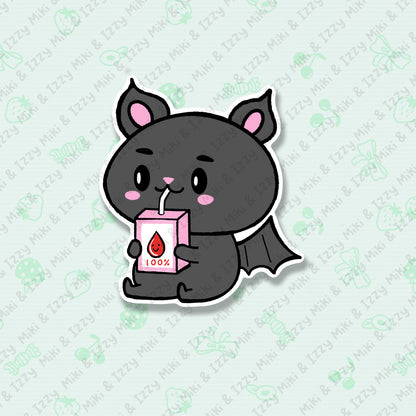 Barnaby Bat Sparkle Vinyl Sticker