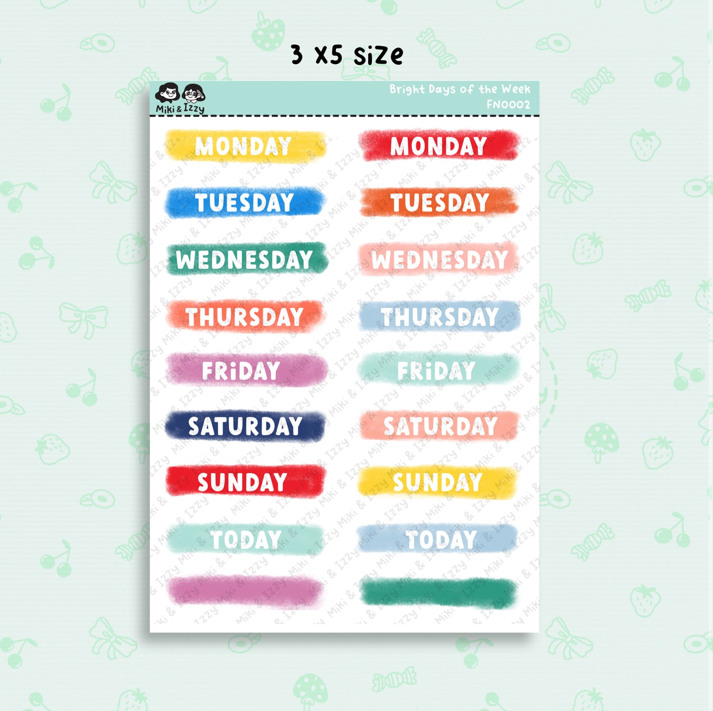 Days of the Week - Bright