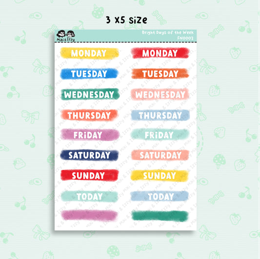 Days of the Week - Bright