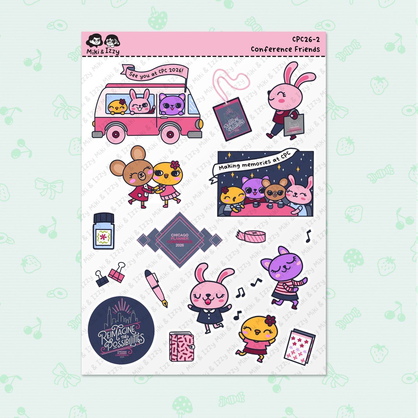 Chicago Planner Conference 2026 Event Sticker Sheet