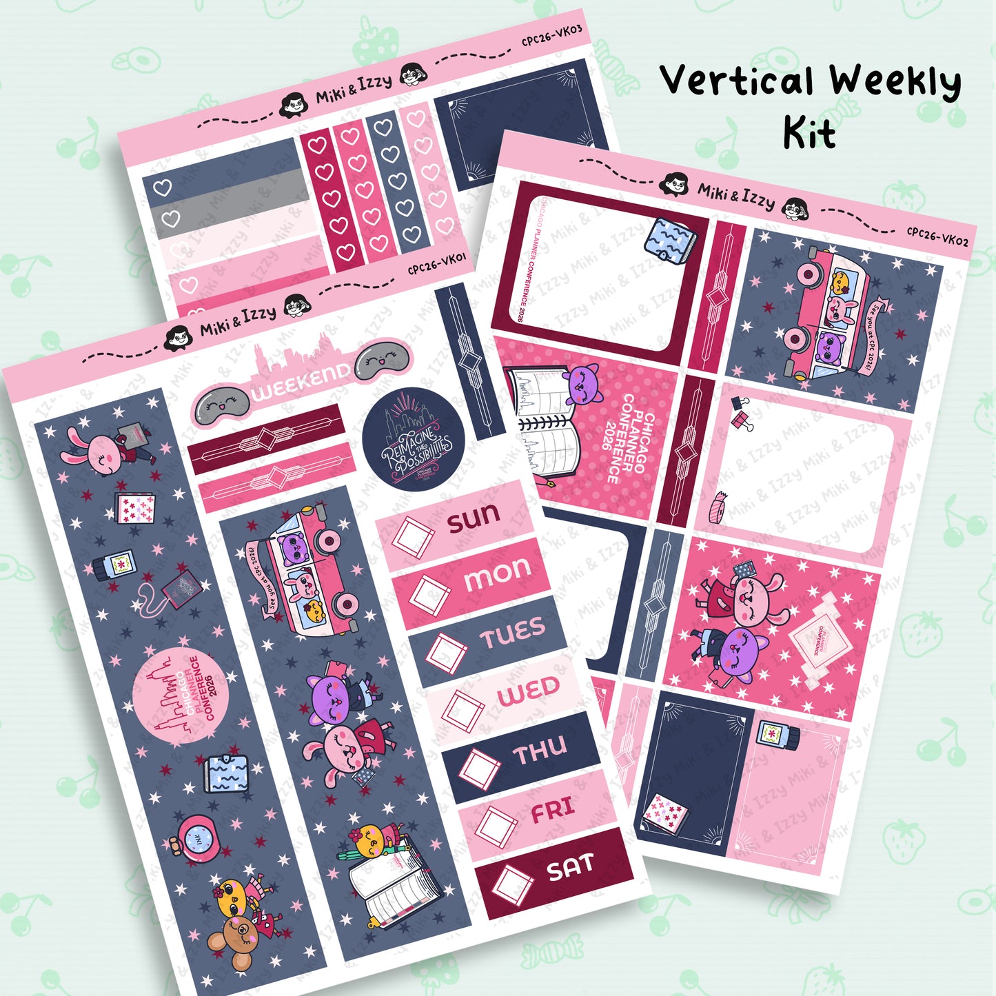 Chicago Planner Conference 2026 Vertical Weekly Kit