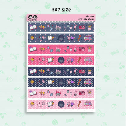Chicago Planner Conference 2026 Washi Sticker Sheet