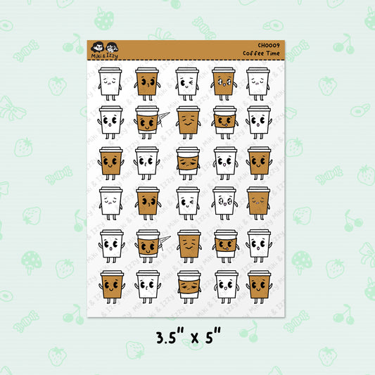 Coffee TIme Sticker Sheet