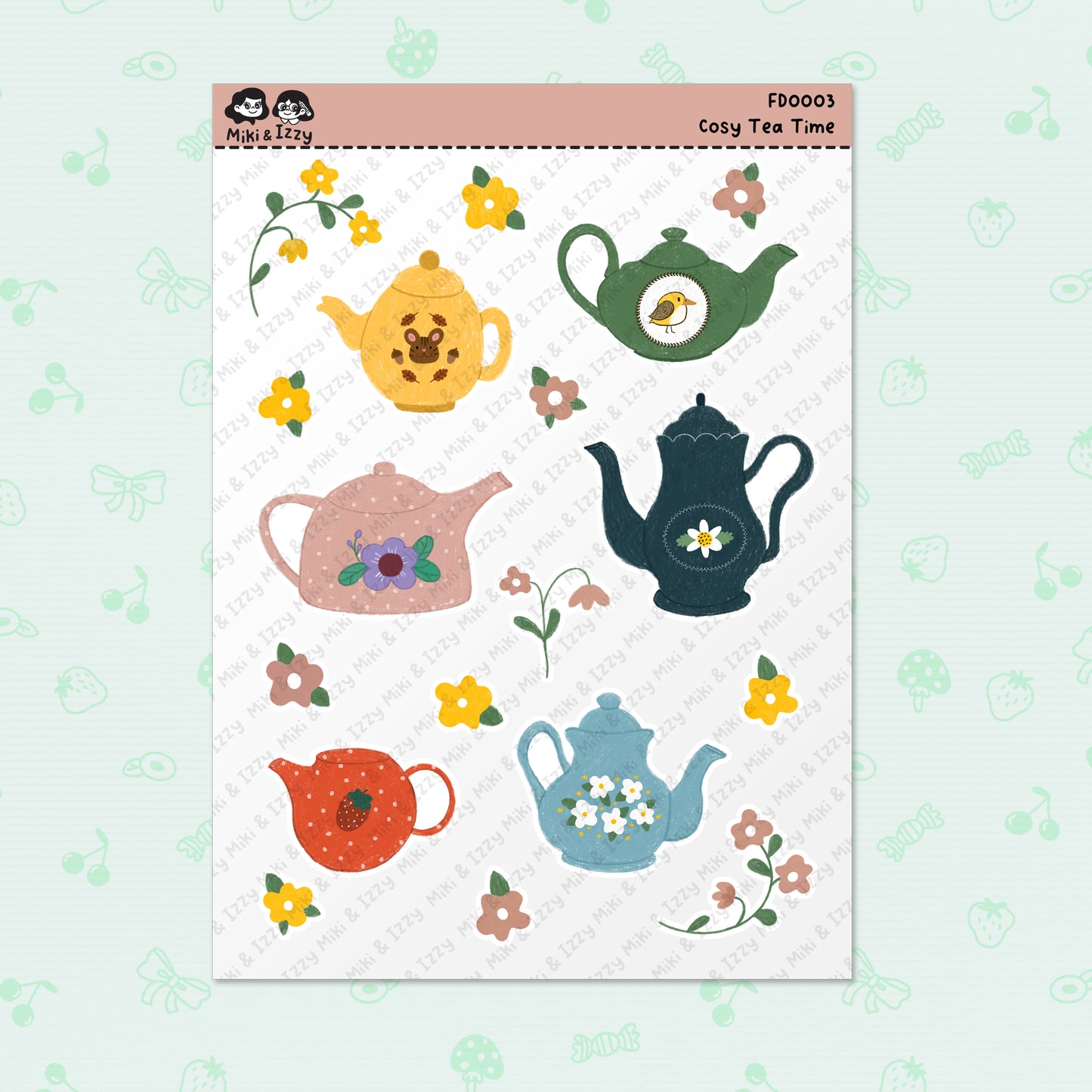 Tea Time Sticker Sheet