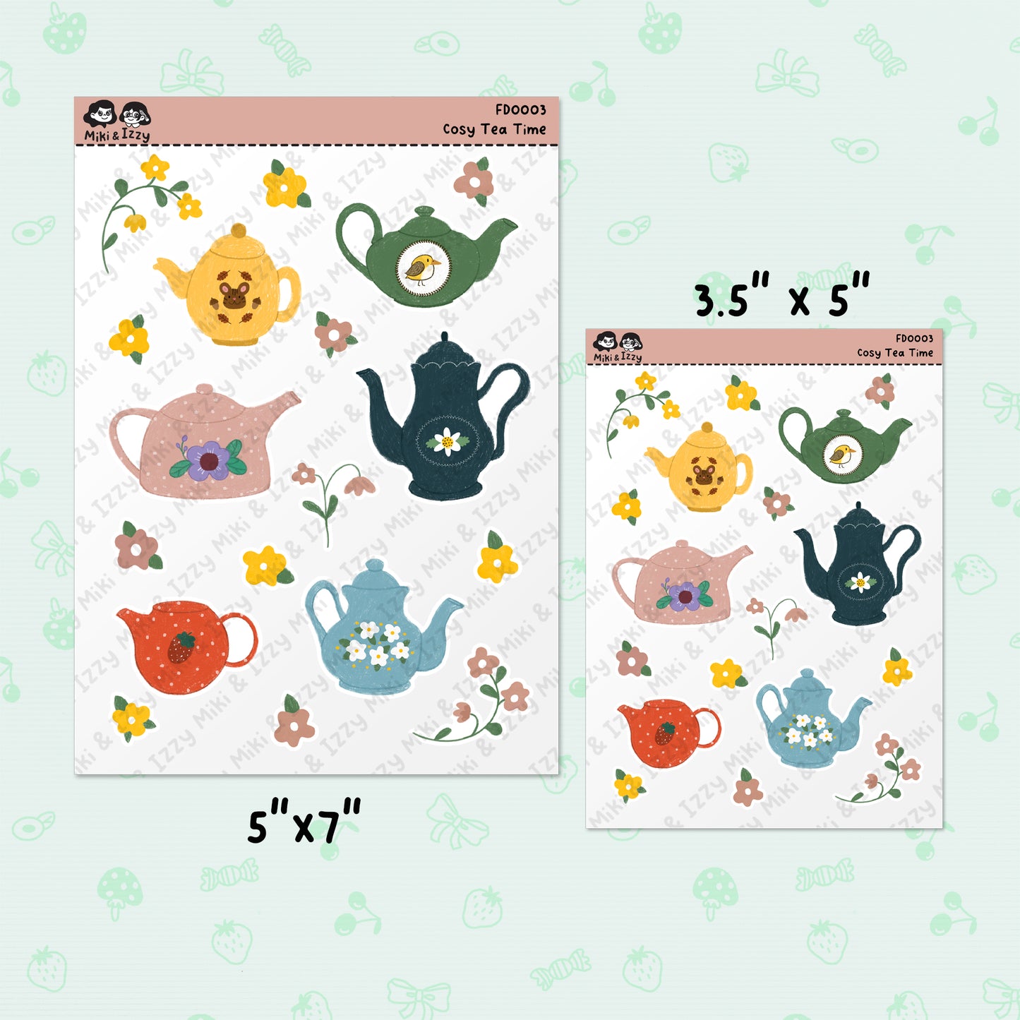 Tea Time Sticker Sheet