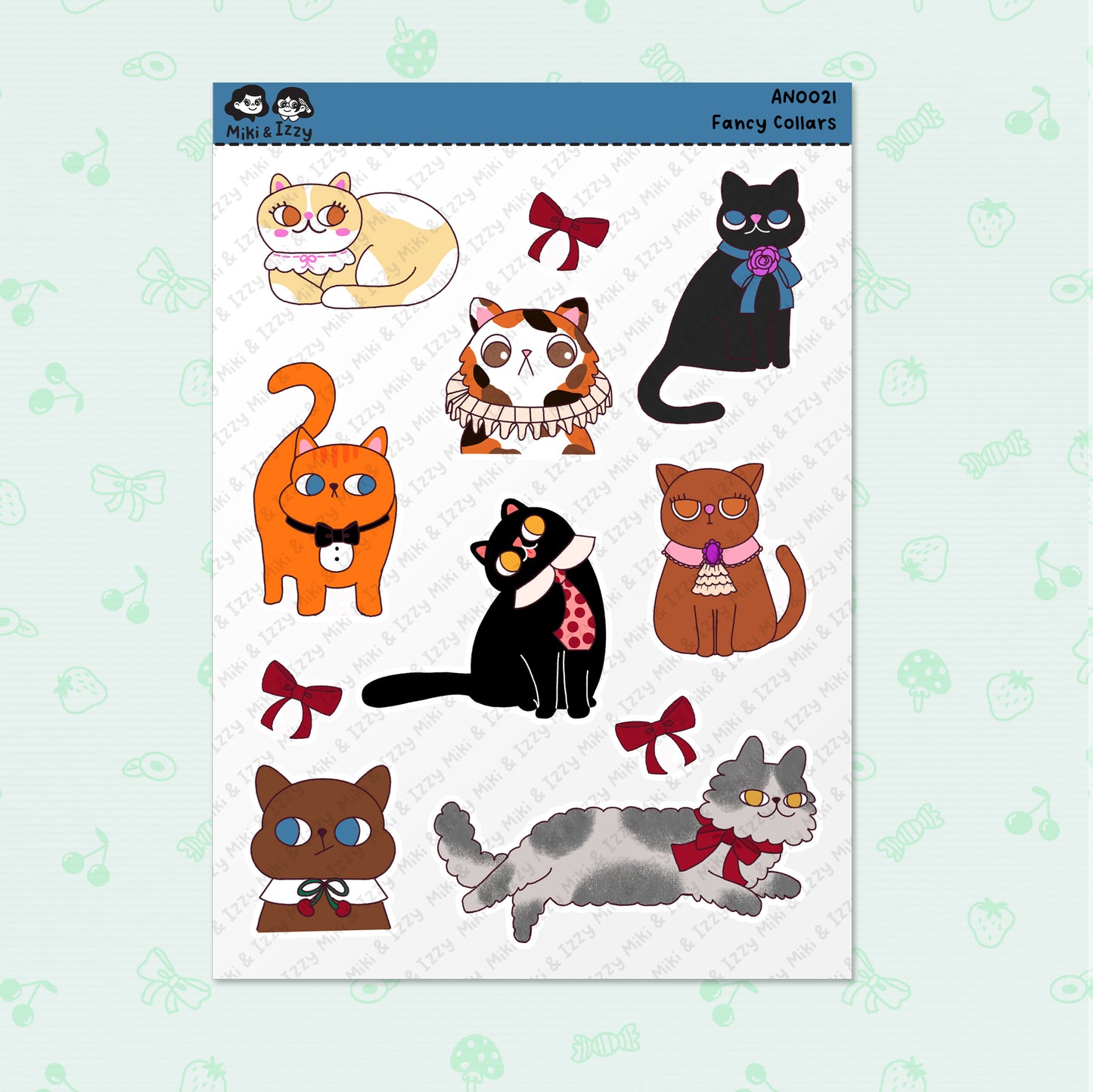 Fancy Collars Sticker Sheet