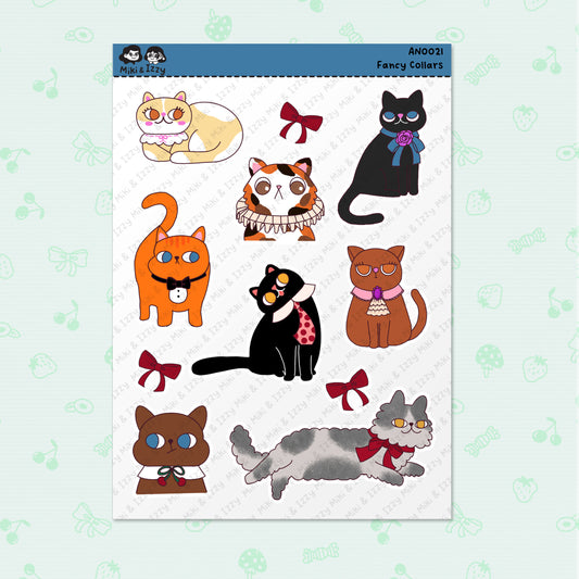 Fancy Collars Sticker Sheet