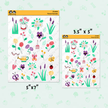 Floral Garden Sticker Sheet