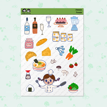 Foodie Sticker Sheet