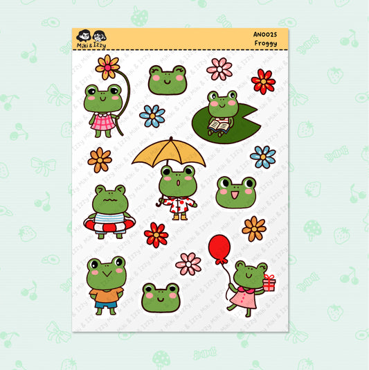 Froggy Sticker Sheet