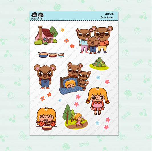 Goldilocks Sticker Sheet