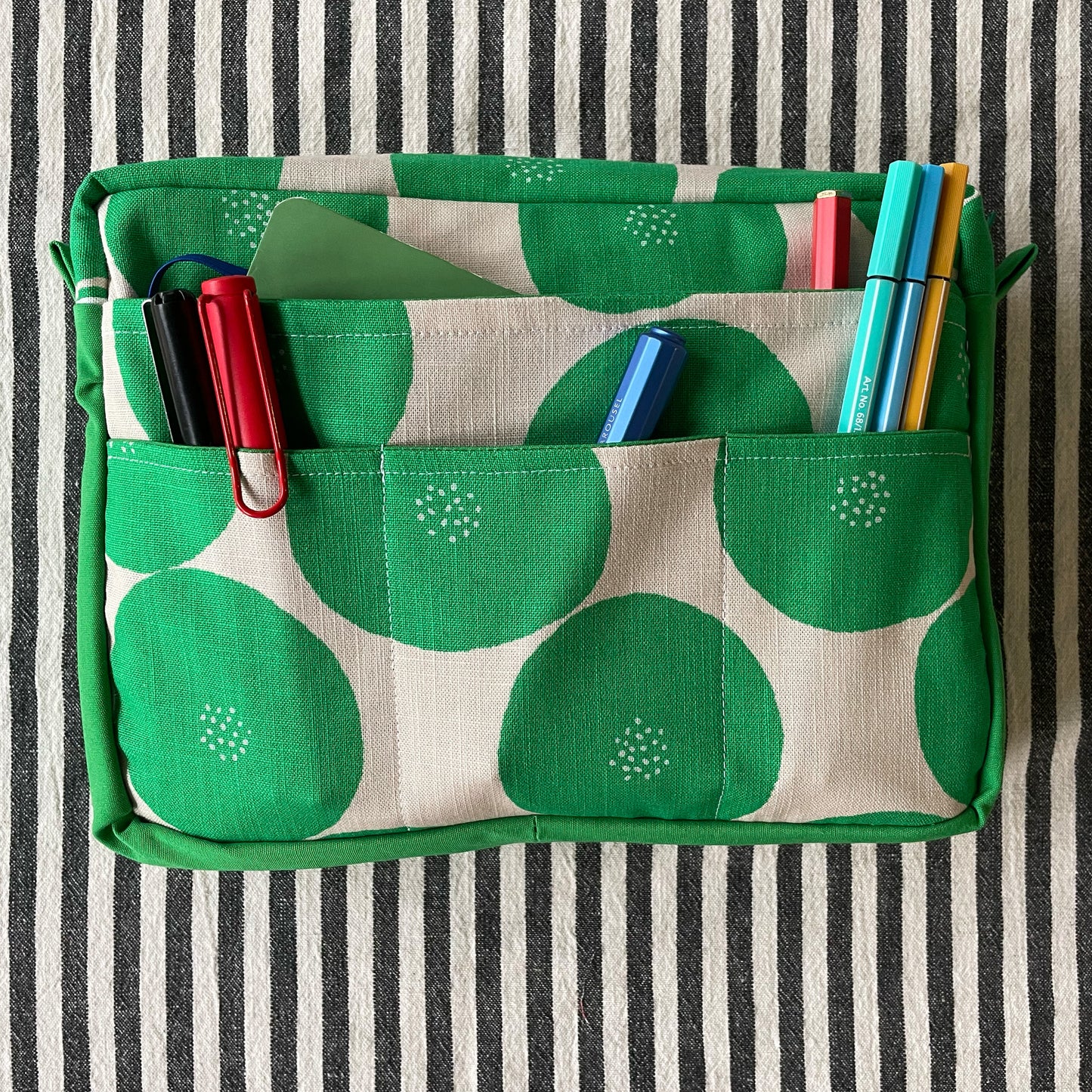 Green Dot Journal/ Planner Pouch