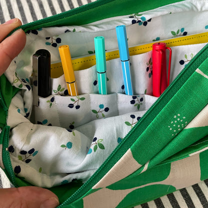 Green Dot Journal/ Planner Pouch