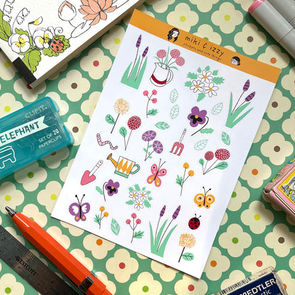 Floral Garden Sticker Sheet