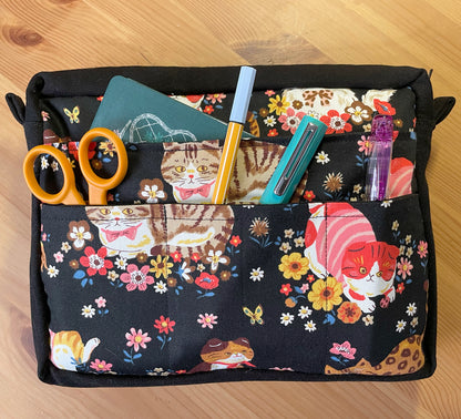 Flower Garden Kitties Journal/Planner Pouch