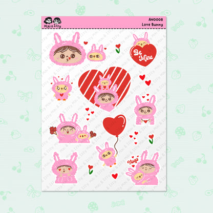 Love Bunny Sticker Sheet