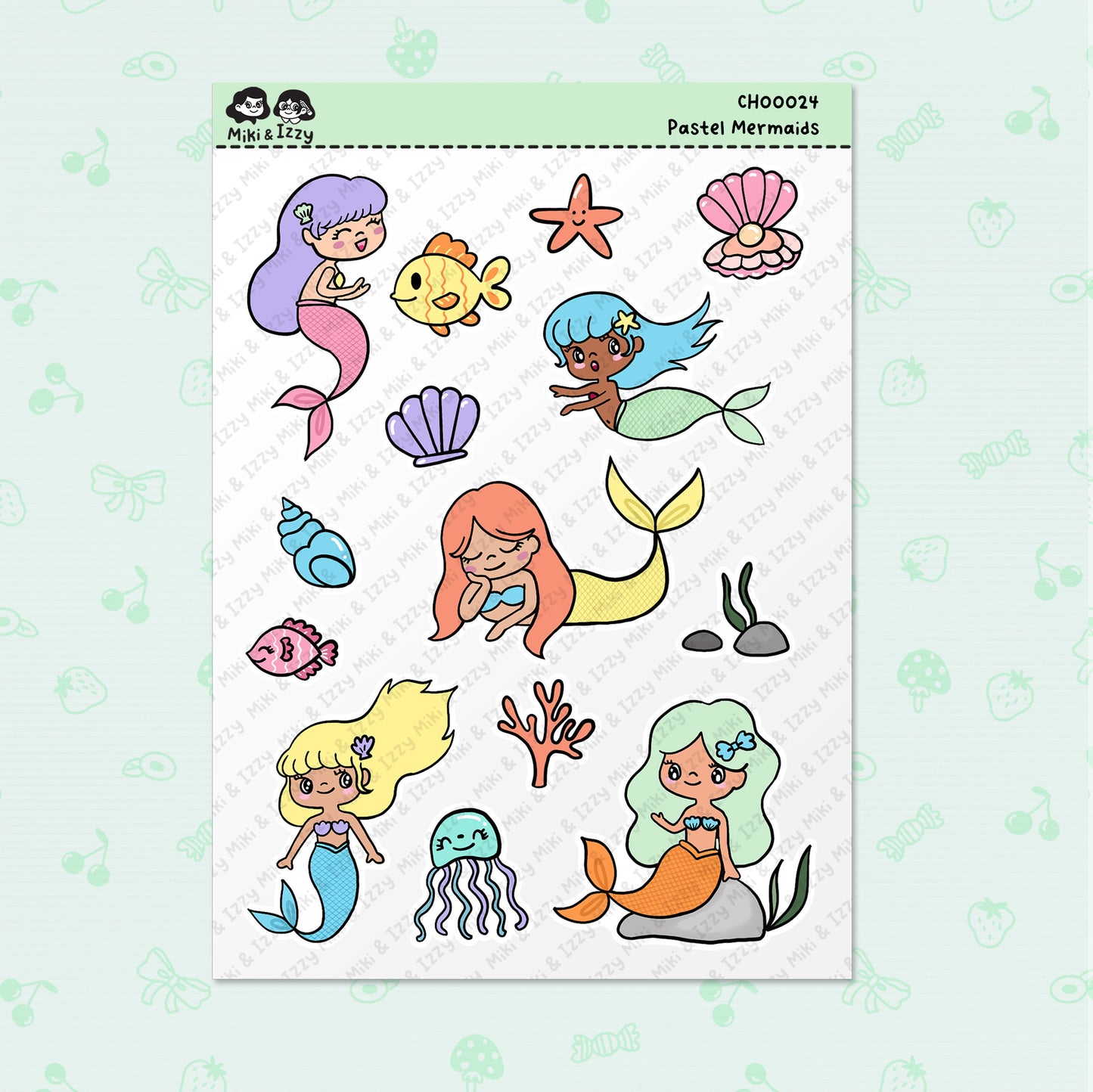 Mermaids Sticker Sheet