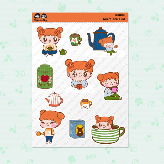 Nori's Tea Time Sticker Sheet