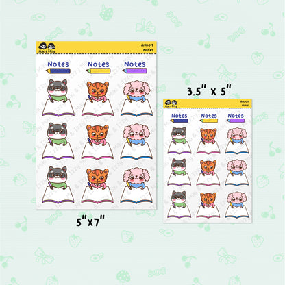 Notes Sticker Sheet