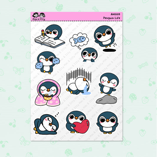 Penguin Life Sticker Sheet