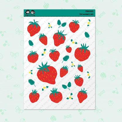 Strawberries Sticker Sheet